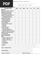 Retail Store Maintenance Checklist | PDF