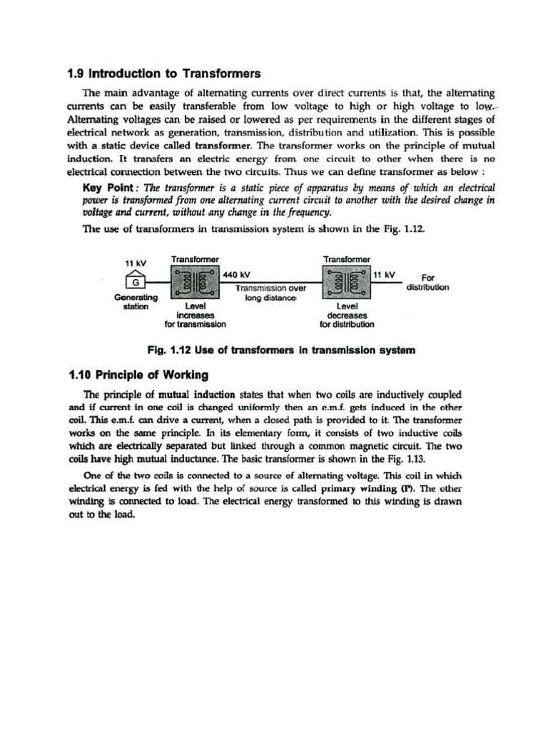 Bee Unit-3 Notes TRANSFORMERS | PDF