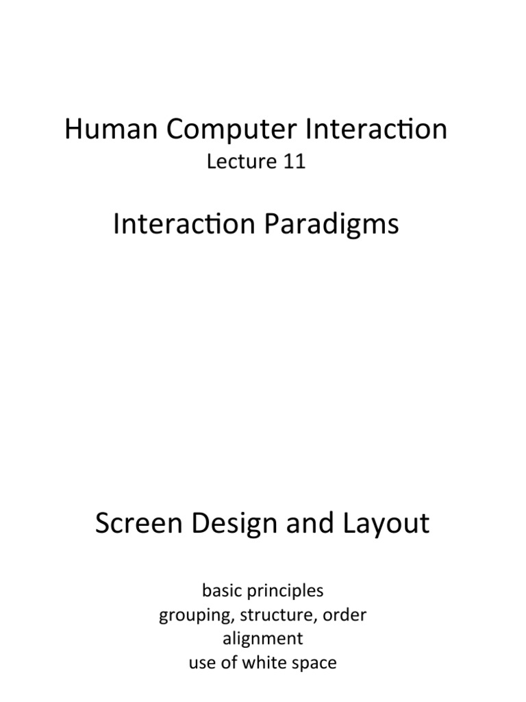 HCI Lecture11 | PDF