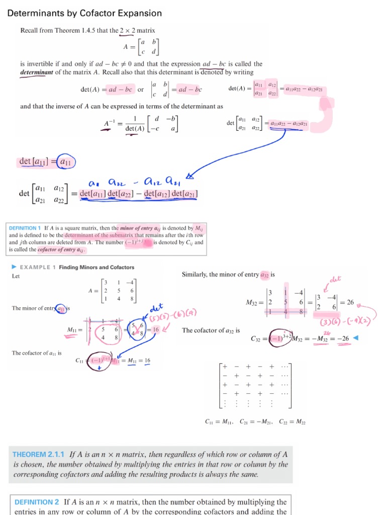 Linear algebra notes pdf