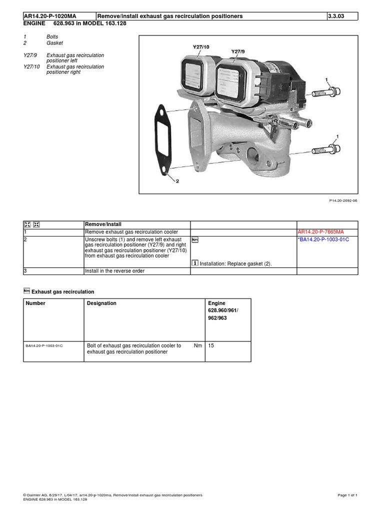 ML400 Install Exhaust Gas Recirculation Positioners PDF