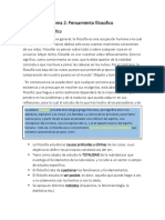 Tema 2 Pensamiento Filosofia