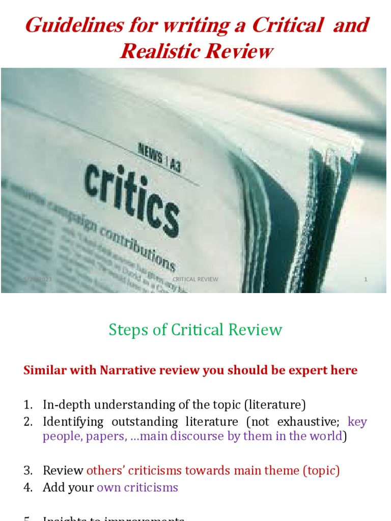critical review pdf