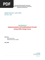 Lab - 8, Implementation of Combinational Circuits Using VHDL Design Entry