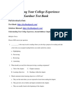 Understanding Your College Experience 2nd Edition Gardner Test Bank Download