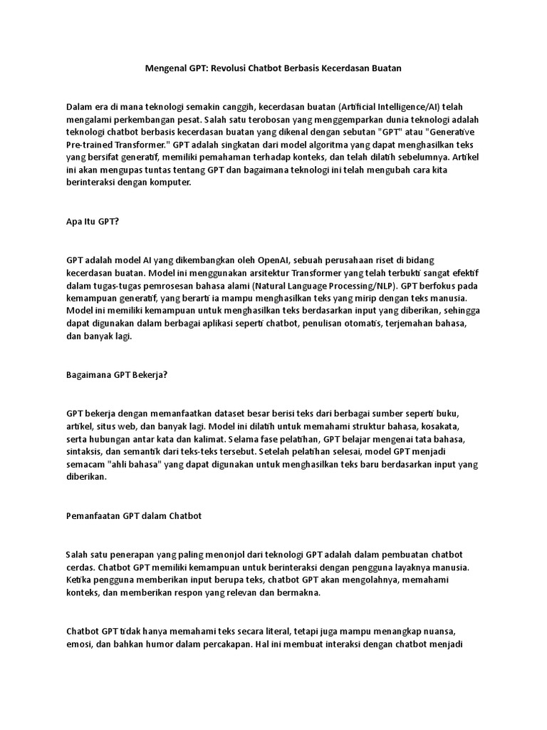 Mengenal Chat Gpt Pdf