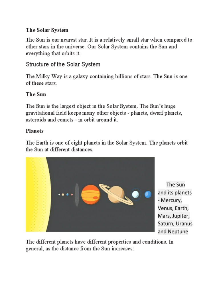 The Solar System | PDF