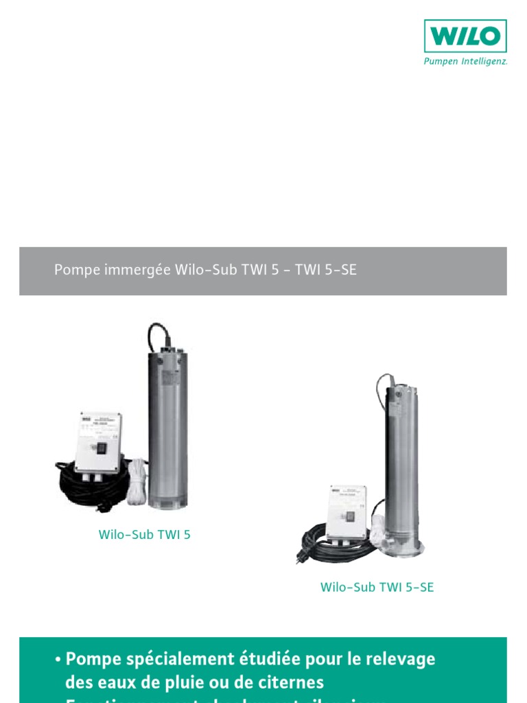 Fiche Pompe Wilotwi5