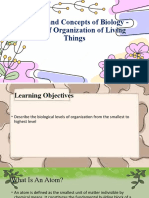 Levels of Organization of Living Things 1