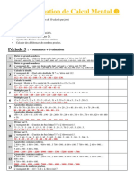 Programmation Calcul Mental P3