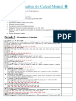 Programmation Calcul Mental P5