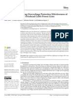 Study of the Lightning Overvoltage Protection Effectiveness of High Voltage Mixed Overhead Cable Power Lines