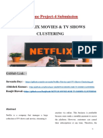 Technical Docs of NETFLIX MOVIES AND TV SHOWS CLUSTERING