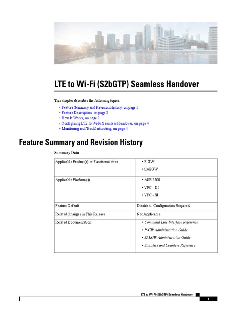 M Lte To Wifi Seamless Handover | PDF