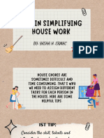 Tips in Simplifying House Work