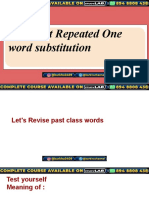 300 Most Repeated One Word Substitution