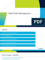 Open Order Management Training