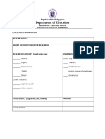 A. Research Information Form