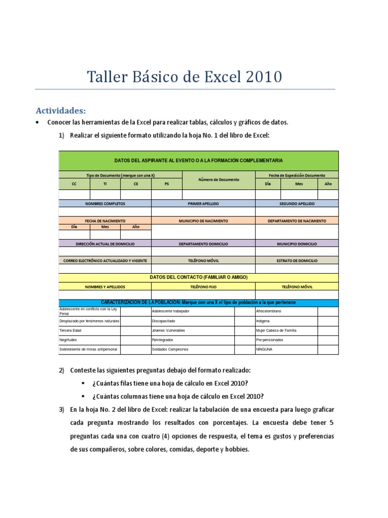Actividades de Excel para Primaria | PDF | Microsoft Excel | Factura