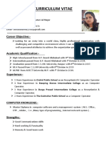 Curriculum Vitae: Smrati Sharma