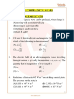 JEE Main Electromagnetic Waves Important Questions Free PDF