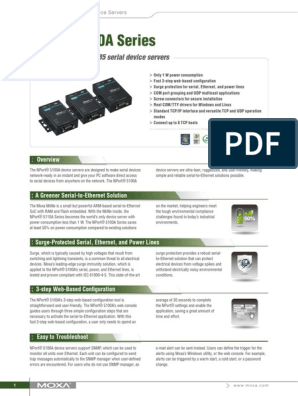 Easy World Automation  MOXA NPort 5430 w/ adapter Serial to Ethernet  Device Server