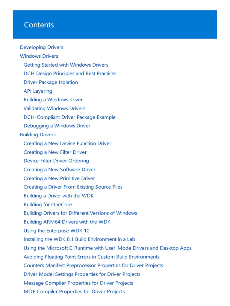 Windows Driver Development Guide | PDF | Device Driver | Windows Registry