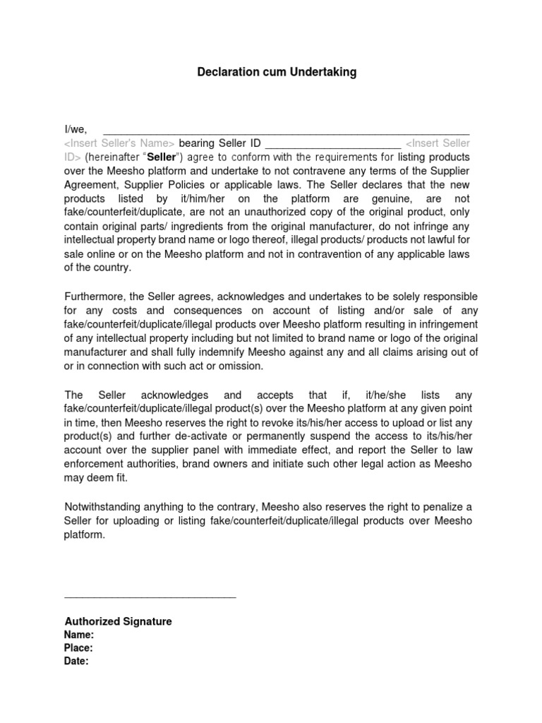 Declaration P0 and P1 Revised | PDF