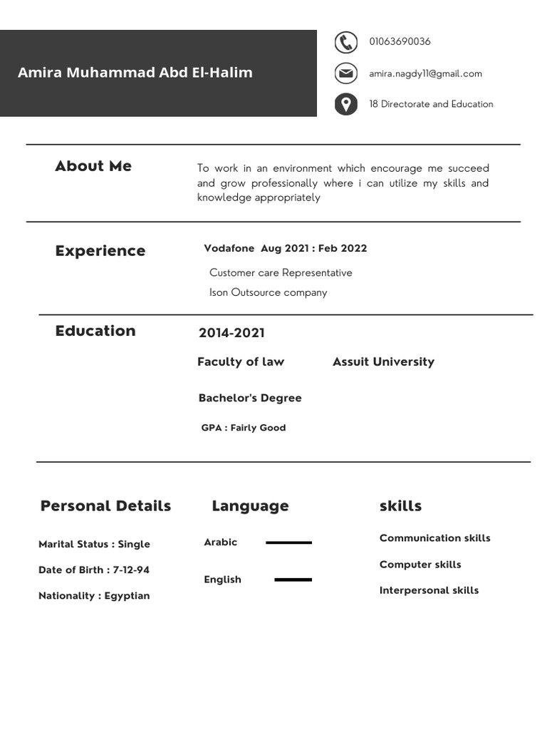 Abu Abu Minimalist Resume PDF - 1718023317
