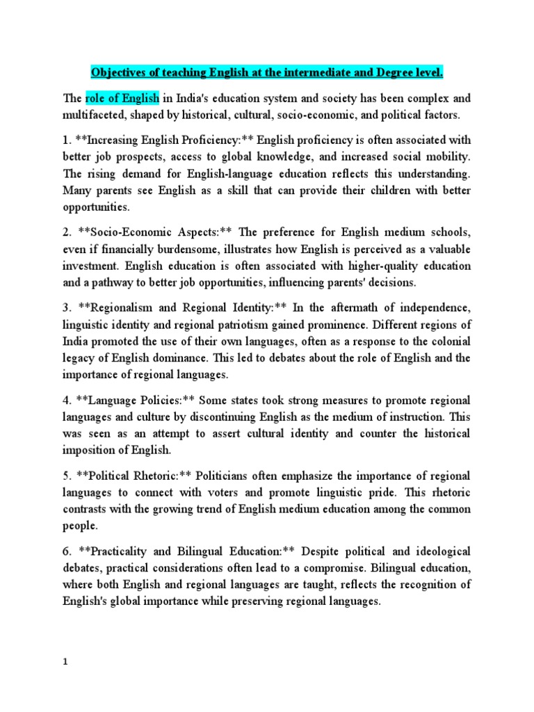 objectives-of-teaching-english-at-the-intermediate-and-degree-level
