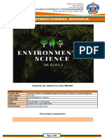 Environmental Science First Quarter Module