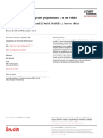 Estimation Des Modèles Probit Polytomiques: Un Survol Des Techniques The Estimation of Multinomial Probit Models: A Survey of The Techniques