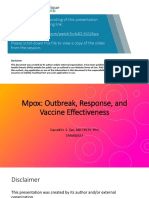 Mpox Outbreak Response Vaccine Effectiveness