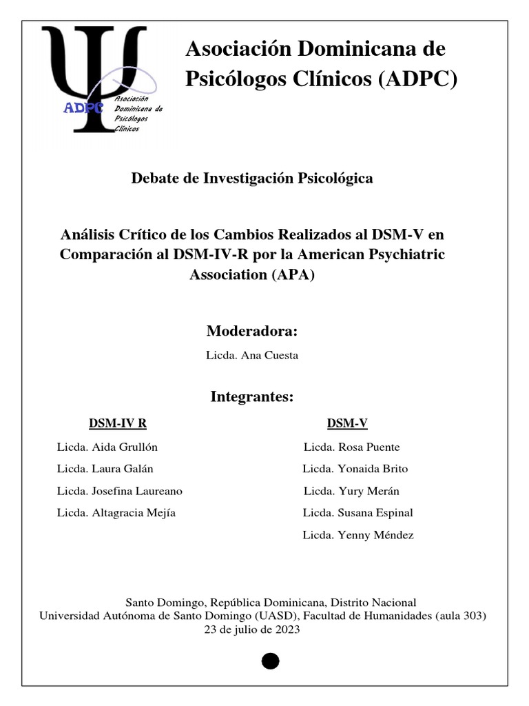 debate-cr-tico-al-dsm-v-en-comparaci-n-al-dsm-iv-revisado-pdf