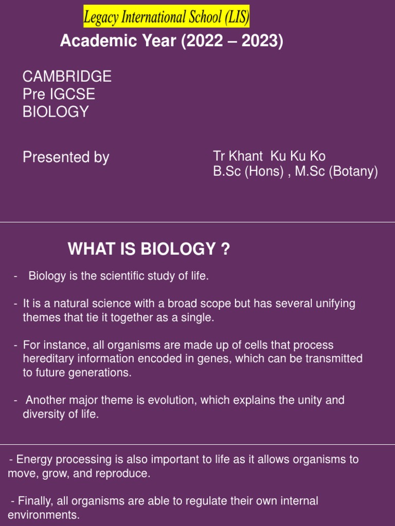 BIO Notes PDF Flowers Vacuole