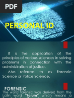 Personal Identification