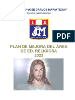 Plan de Mejora de Religión 2023 Miriam