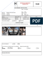 Reporte de Servicio Correctivo: Desmontaje de Spreader Y Arnes Electrico