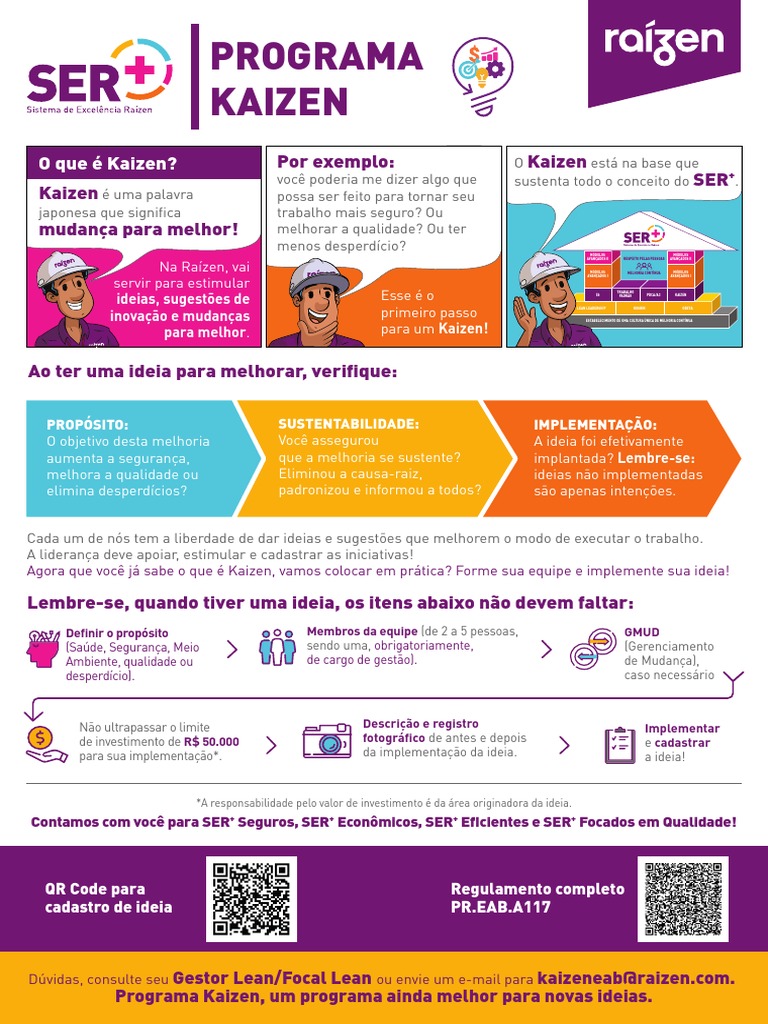 Programa Kaizen: Melhoria Contínua na Raízen | PDF | Inovação | Business