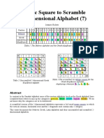 A Magic Square to Scramble a 2-dimensional Alphabet