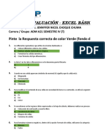 Primera Evaluación - Excel