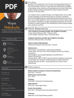 Vuyo Ndukula Multimedia Design CV 