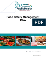 Food Safety Management Plan