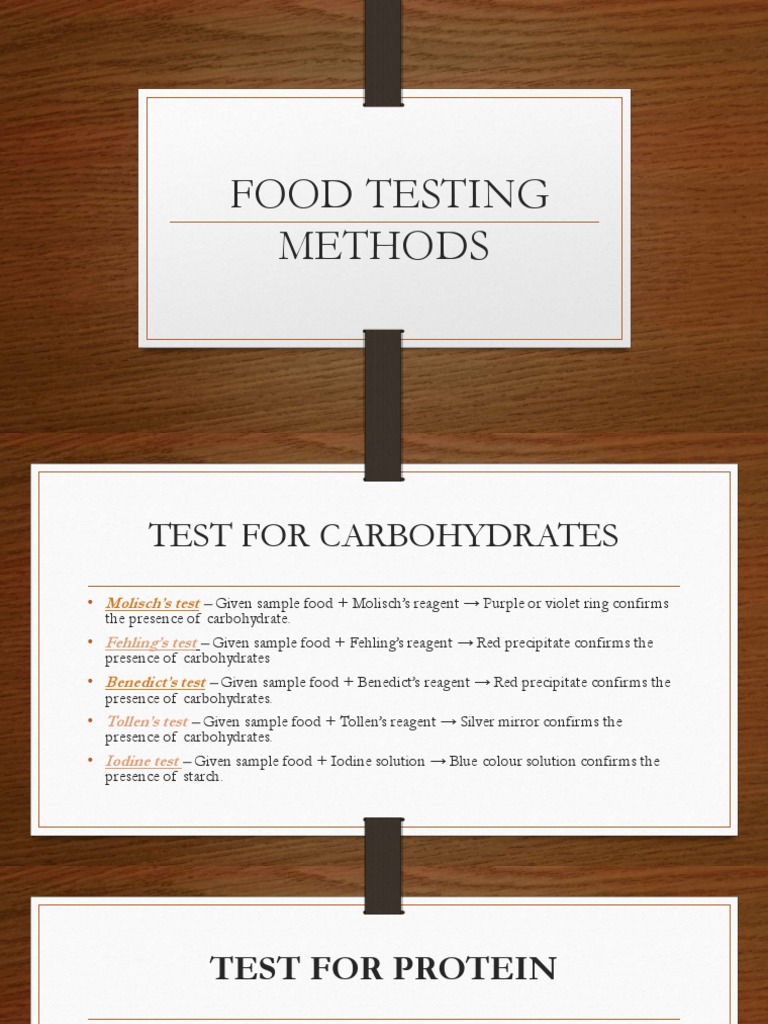 Food Testing Methods PDF