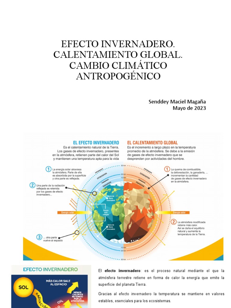 Efecto Invernadero y Calentamiento Global | PDF | Gases de efecto ...