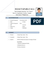 C.V. Juan Elias Tapara Cala