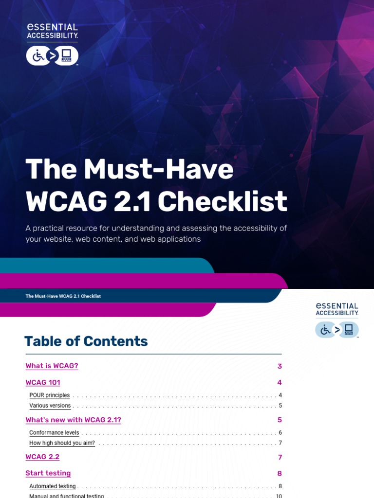 WCAG 2.1 Accessibility Guide | PDF | Computers | Technology & Engineering