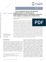 Effects of Combined Calcium and Vitamin D Supplementation On Osteoporosis in Postmenopausal Women - Revisão Sistematica 2021