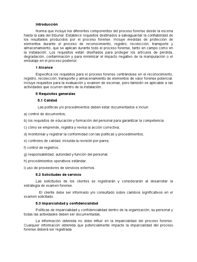 Norma Iso 21043 | PDF