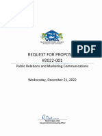RFP 2022 001 Public Relations and Marketing Communications